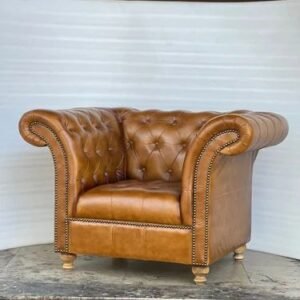 Camel Brown Single Seater Sofa